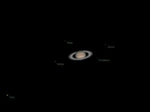 Wakker worden slogan Individualiteit ⭐ Saturn - Der sechste in der Ferne mit seinen Ringen