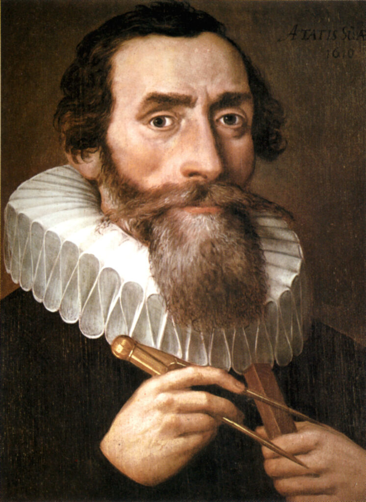 Porträt von Johannes Kepler aus dem Jahr 1610