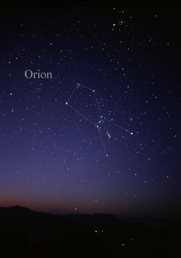 Orion am Nachthimmel