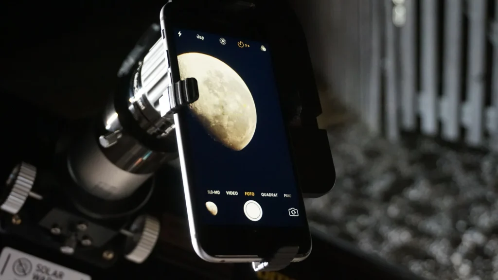 Mondfotografie mit dem Smartphone
