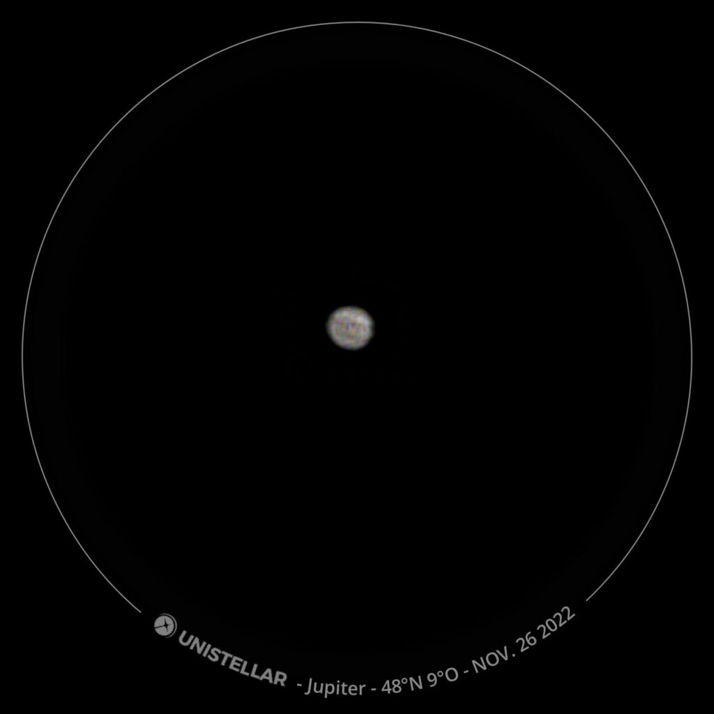 Jupiter im eVscope 2