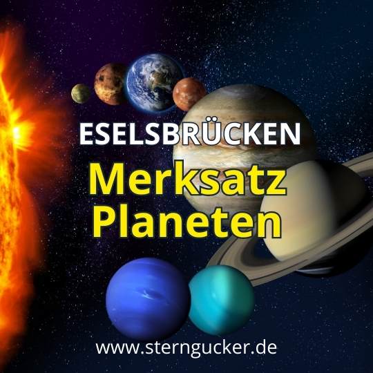 Merksatz Planeten Eselsbrücke