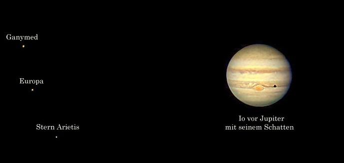 Jupiter durch Teleskop
Astrofotografie