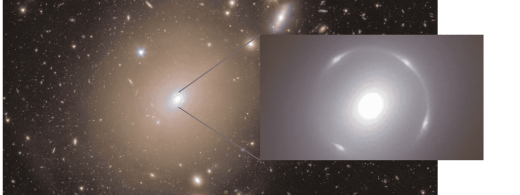 Galaxie Gravitationslinseneffekt Einsteinring