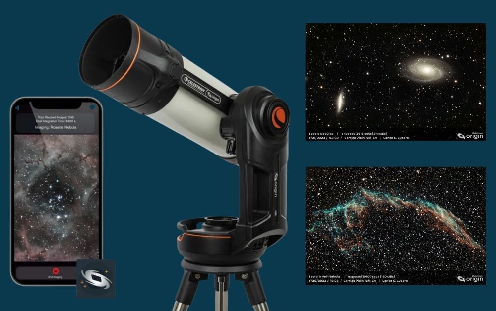 Matériel d'astrophotographie télescope connecté