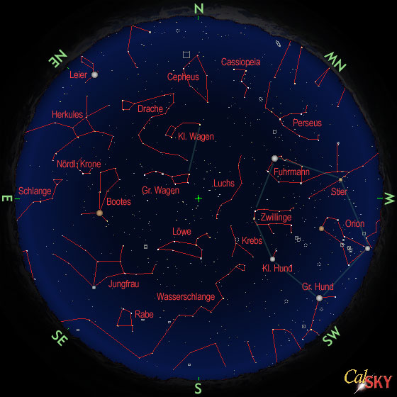Cielo notturno in primavera