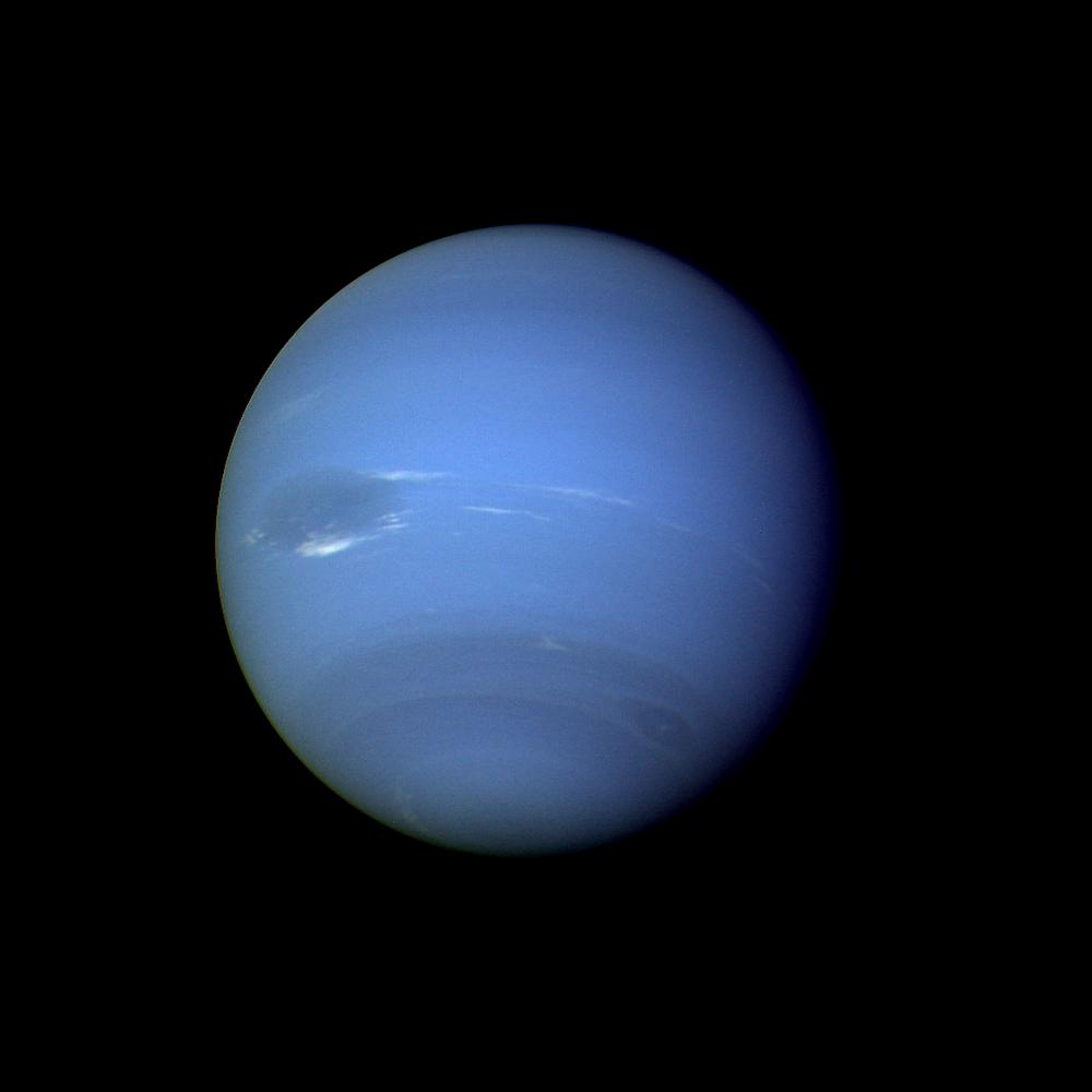 Neptun, aufgenommen von Voyager 2 (1989)