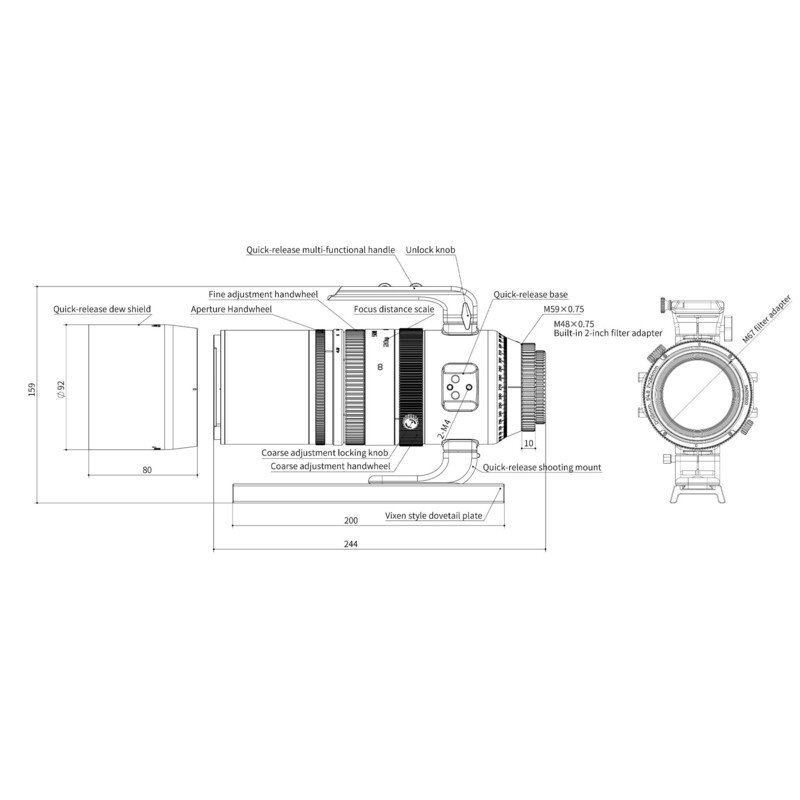 Askar SQA55, astrógrafo Quintuplet-Petzval para la astrofotografía de formato completo