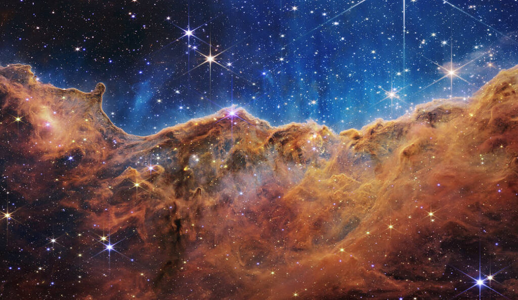 Colourful nebula imaged by the James Webb Space Telescope