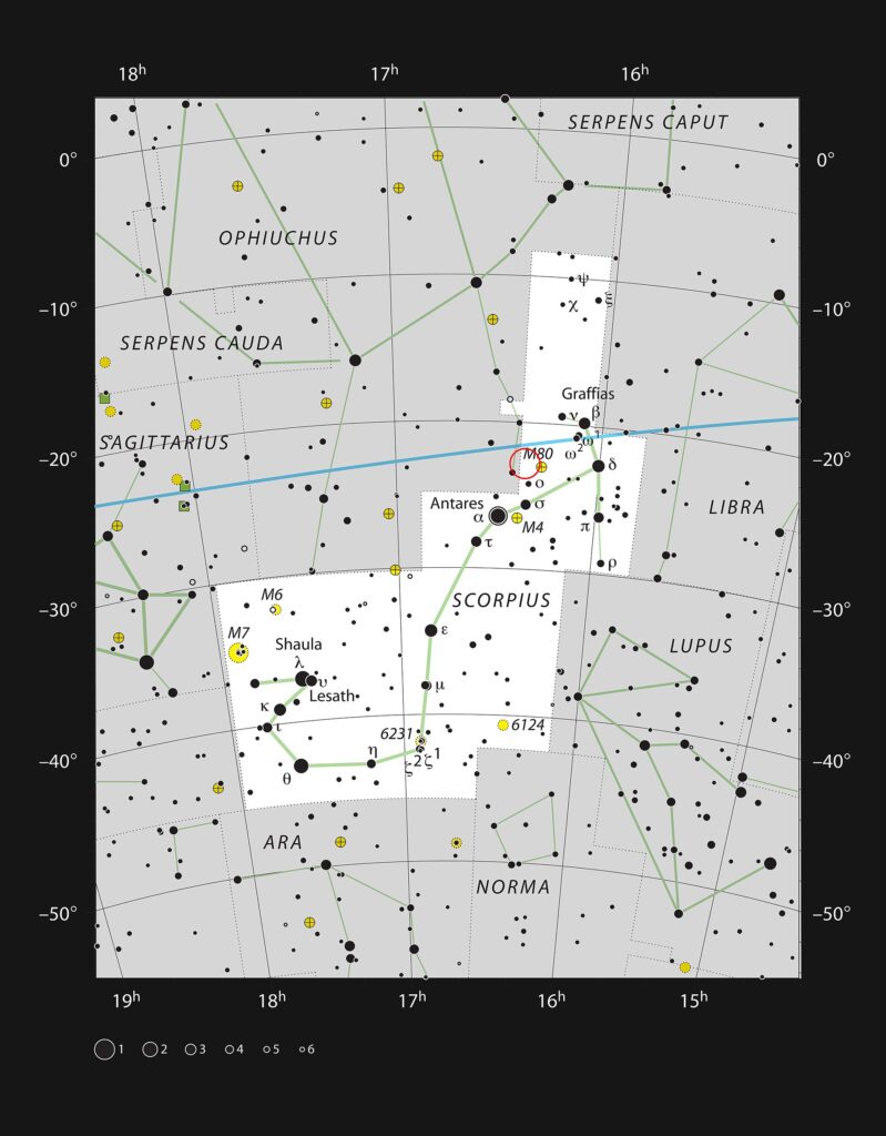 Doppelstern Delta Scorpii
