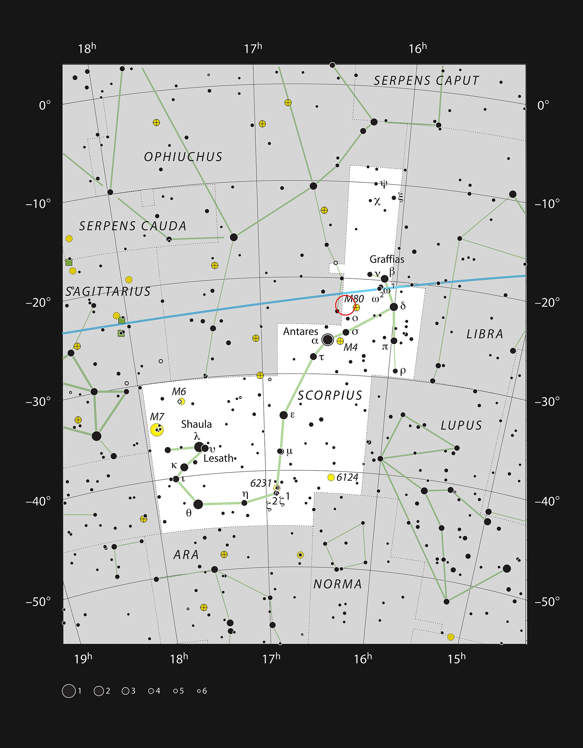 Doppelstern Delta Scorpii
