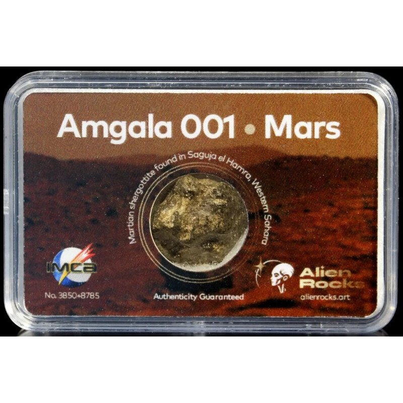 Meteorite marziana Amgala 001 (0,16–0,39 g)
