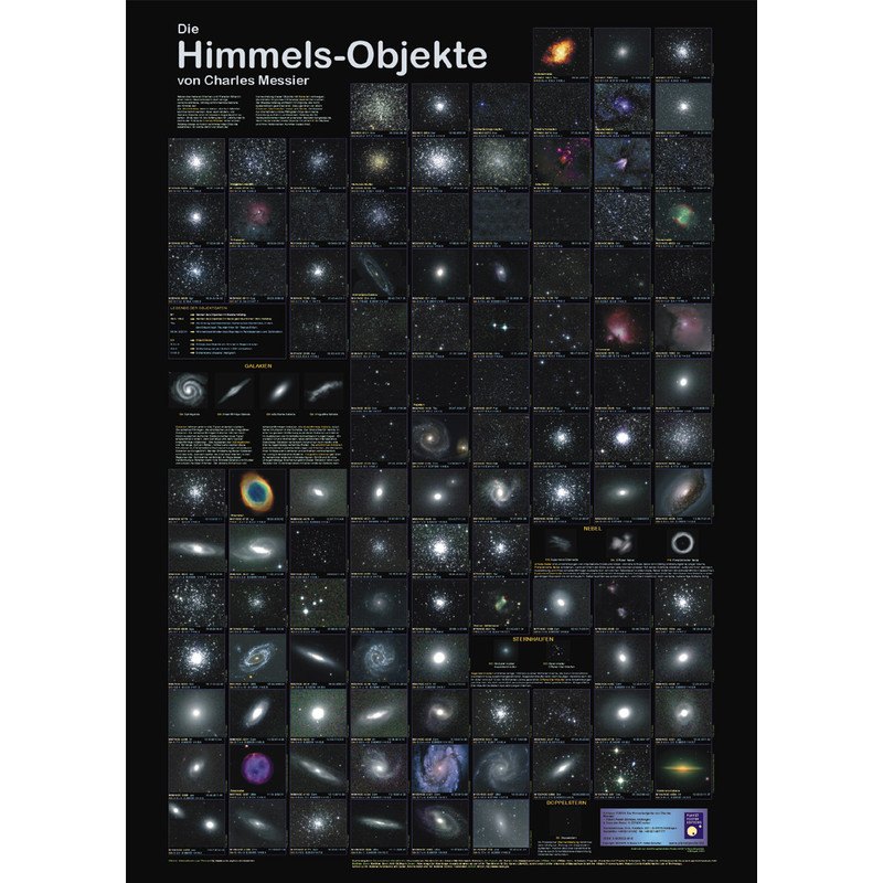 Planet Poster Editions Poster „Messier-Objekte“