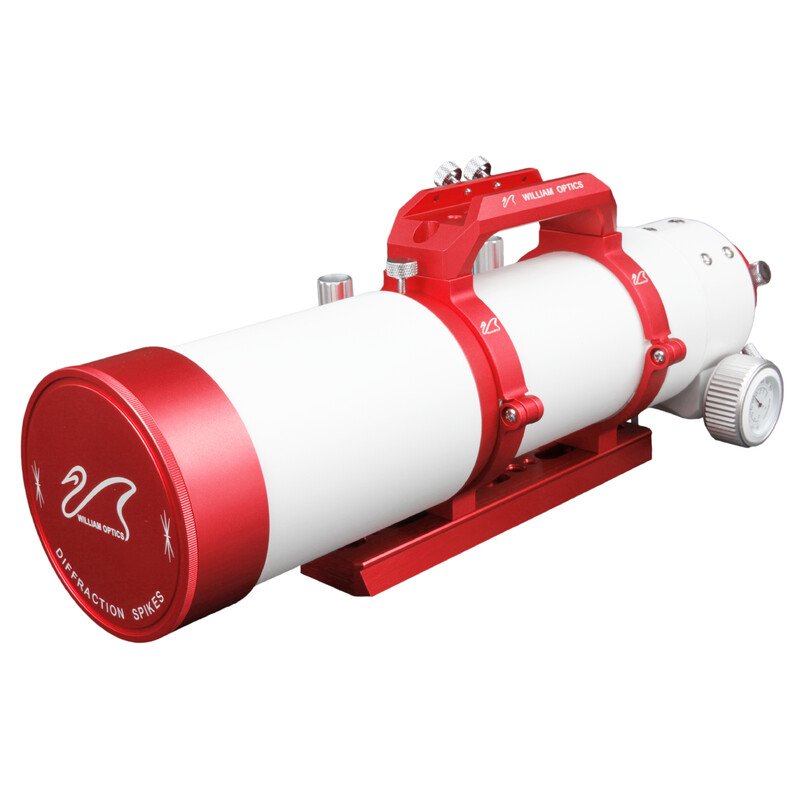 Rifrattore apo ED William Optics ZenithStar 73 in rosso per l'astrofotografia a grande campo