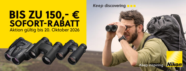 Aktion: Nikon-Ferngläser: bis zu 150 € Sofortrabatt