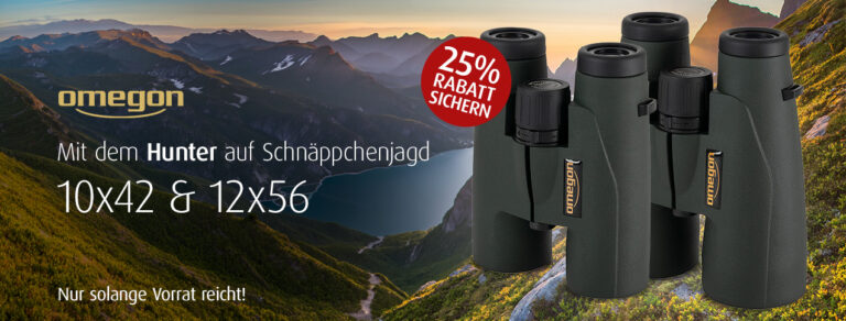 Aktion: Omegon Hunter 10×42 und 12×56: 25 % Rabatt