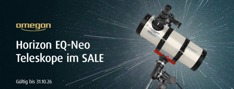 Aktion: Omegon Horizon EQ-Neo: drei Einsteigerteleskope zum Aktionspreis