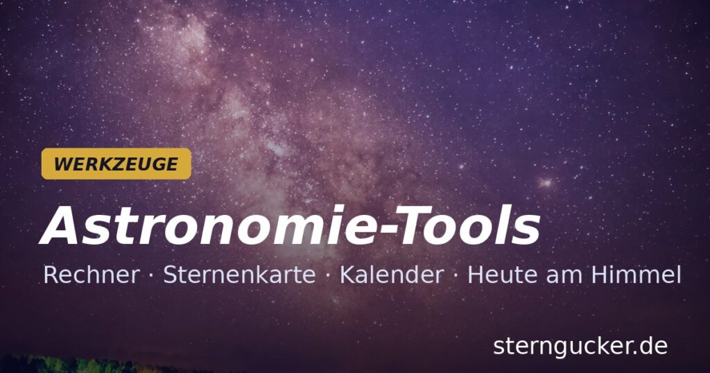 Astronomy tools: calculators, charts and calendars