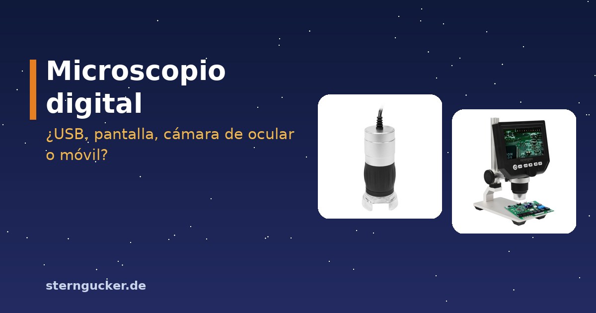 Microscopio USB sobre soporte mostrando en la pantalla del portátil una soldadura ampliada de una placa electrónica