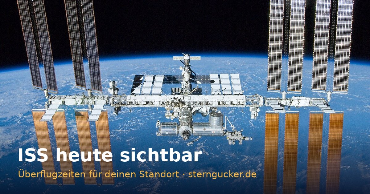 Die Internationale Raumstation ISS im Erdorbit