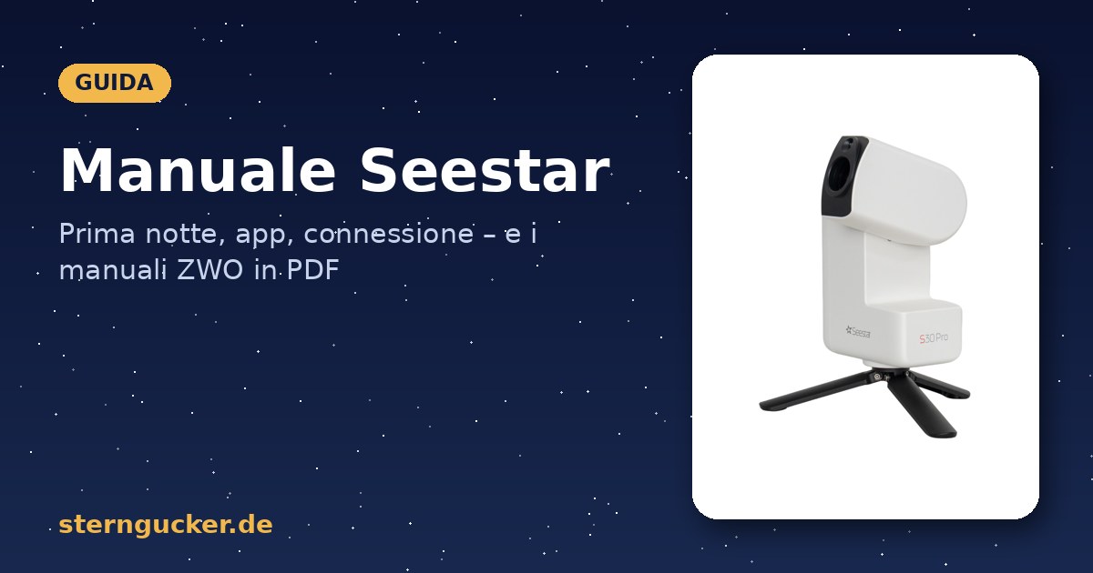 Manuale Seestar: Seestar S30 Pro sul treppiede da tavolo