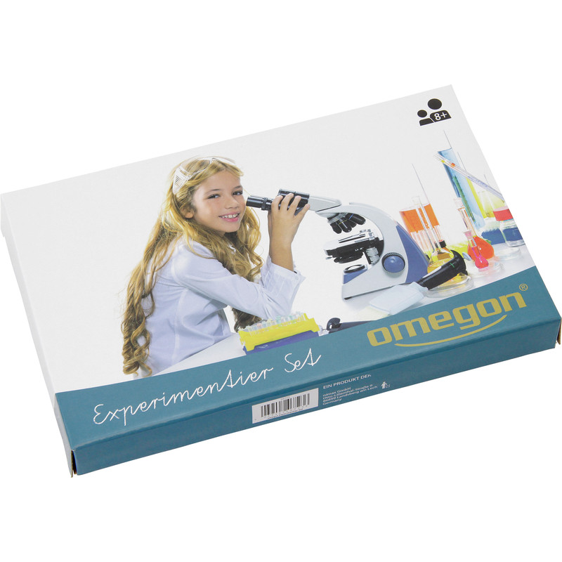 Omegon Mikroskopie-Experimentierset mit Objektträgern, Deckgläsern, Farbstoffen und Werkzeug