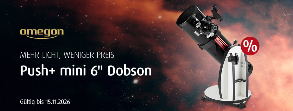 Aktion: Omegon Push+ mini N 150/750 Pro: Abverkaufspreis bis 15.11.